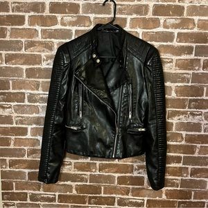 SOLD Leather biker jacket